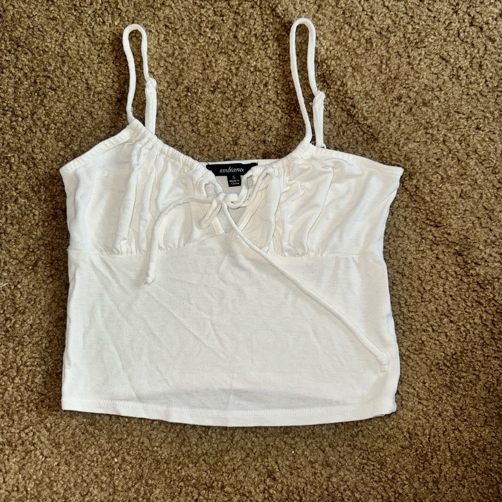 Ambiance White Crop Top